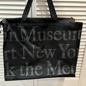 Metropolitan Museum tote, very sturdy and large.